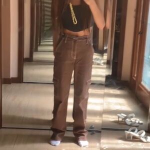 🤎🐻🔥Hollister Brown Cargo Pants